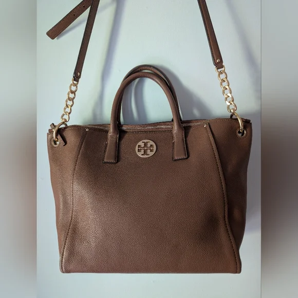 Tory Burch Everly Satchel Brown - Picture 4 of 14